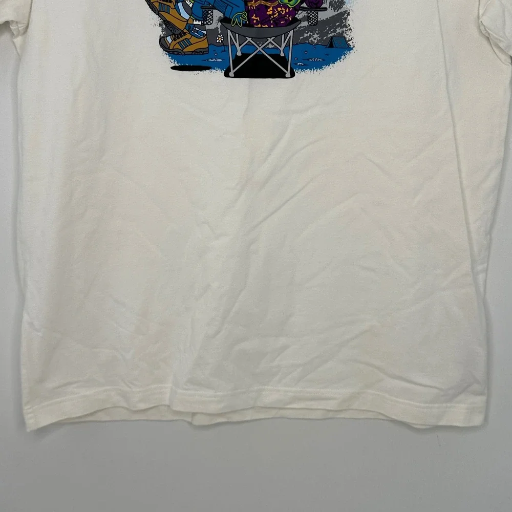 Adidas Adventure Chameleon Graphic T-Shirt Men M White hype Tee streetwear